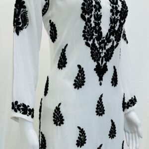 women chikankari kurti palazzo set ethnic wear salwar kameez