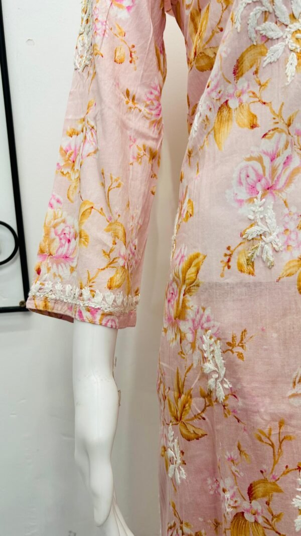 women chikankari kurti palazzo set ethnic wear salwar kameez