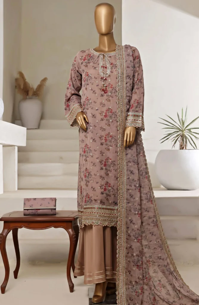 cira by sadabahar |black embroidered chiffon 3 piece suit