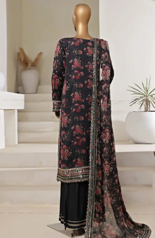 cira by sadabahar |black embroidered chiffon 3 piece suit