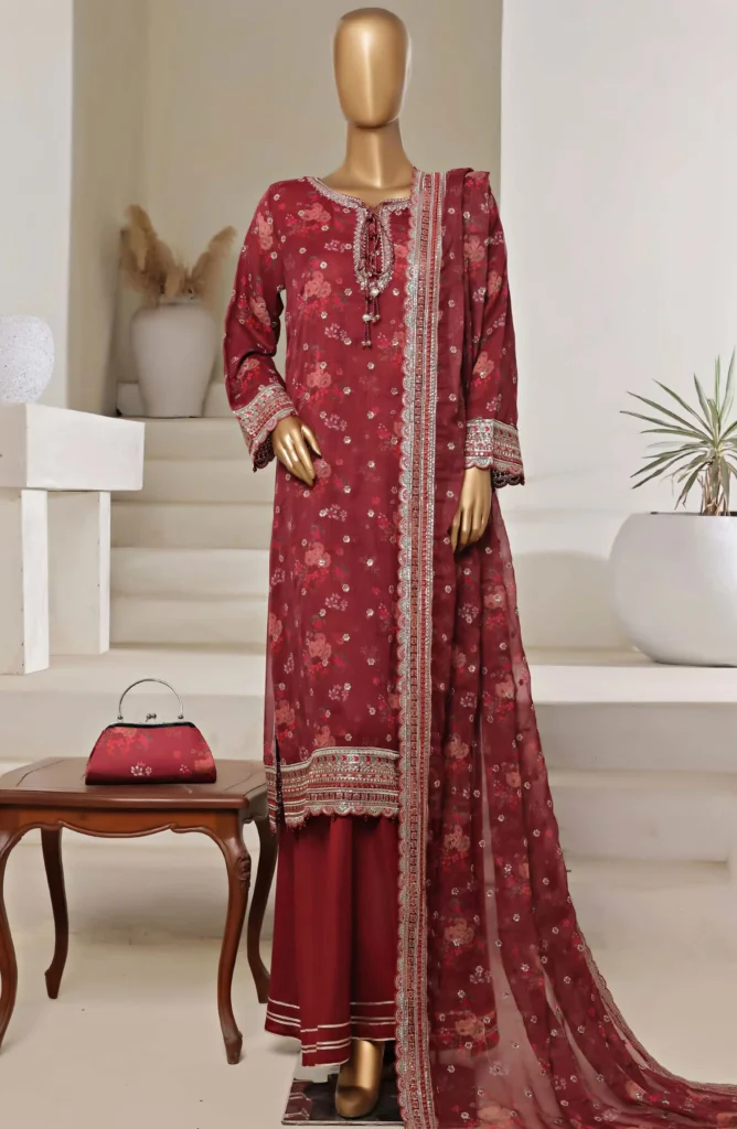 cira by sadabahar |black embroidered chiffon 3 piece suit