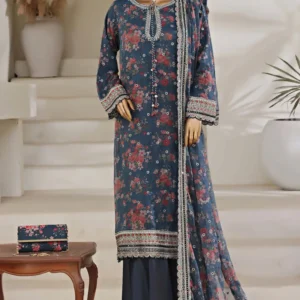 cira by sadabahar |black embroidered chiffon 3 piece suit