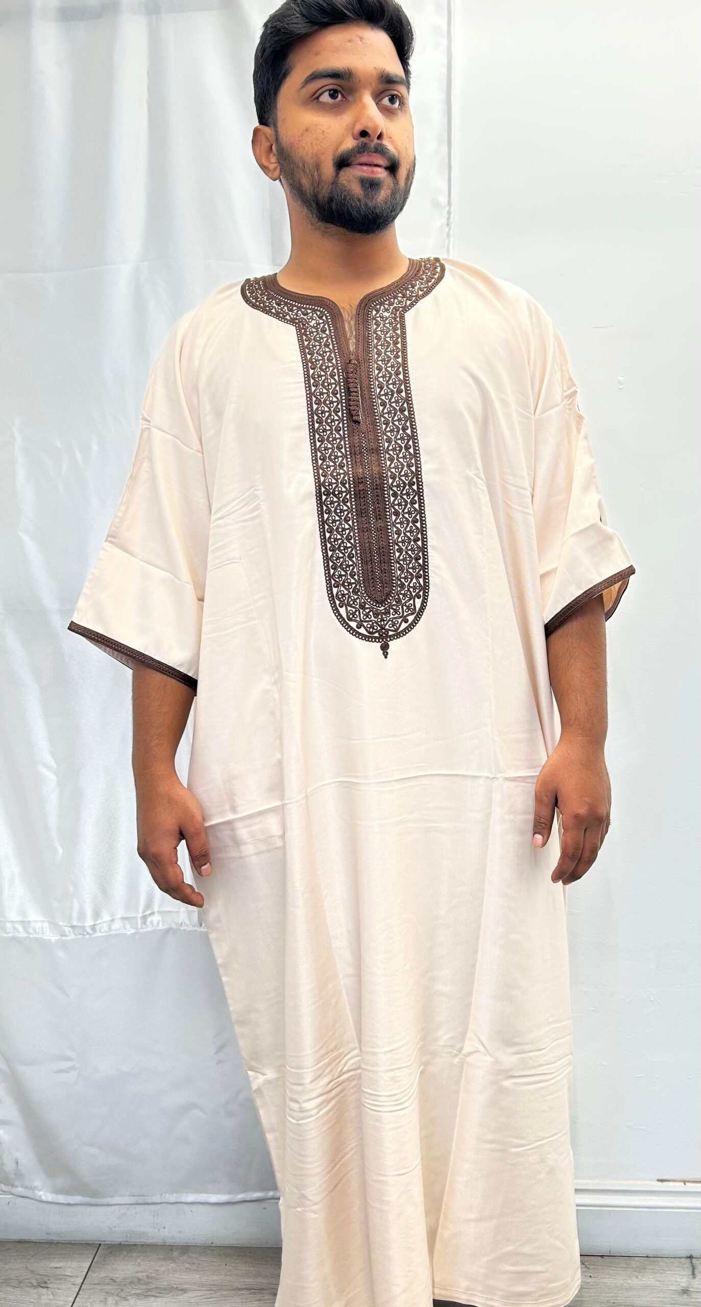 navy blue moroccon thobe