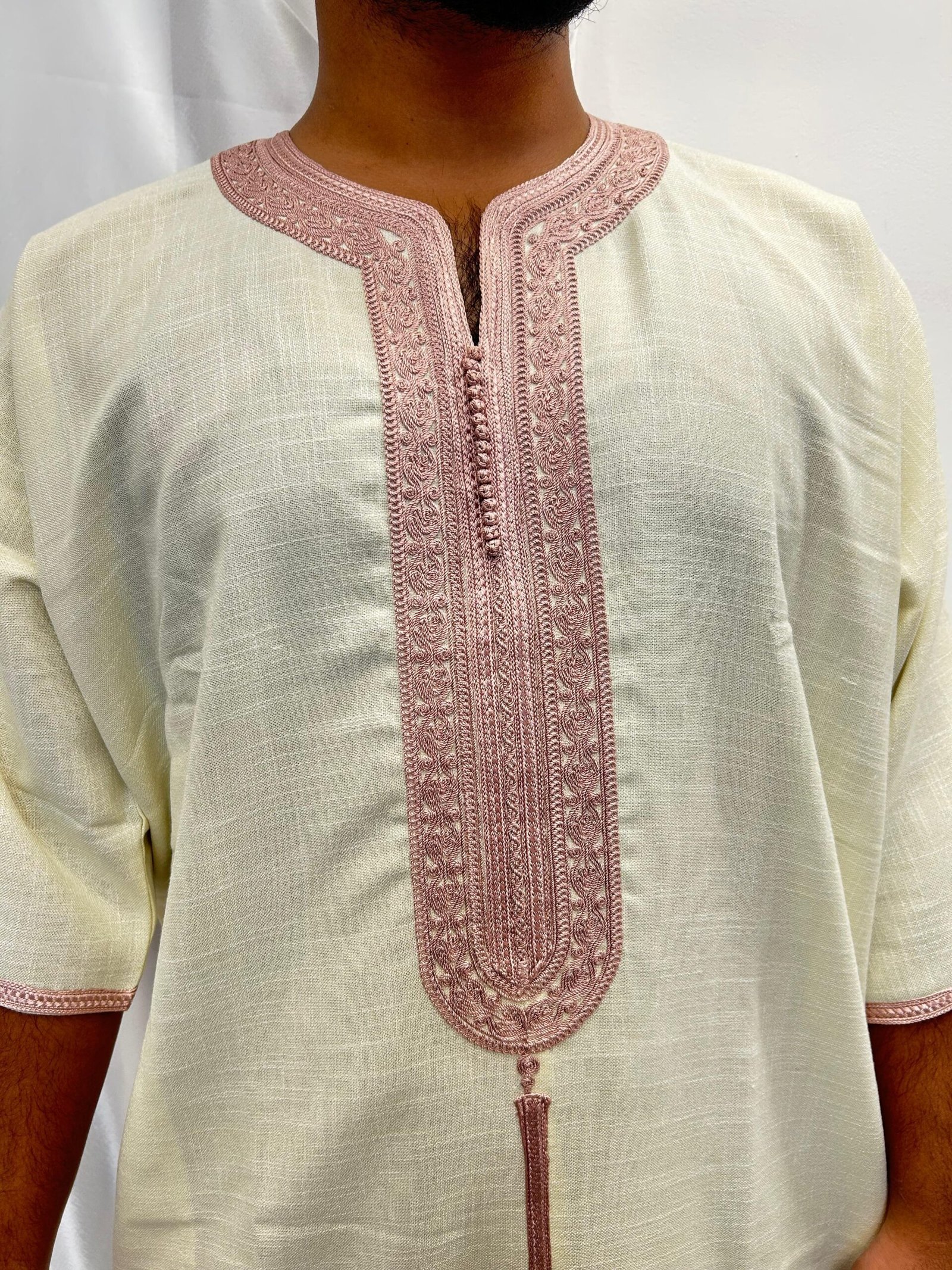 off white moroccon thobe