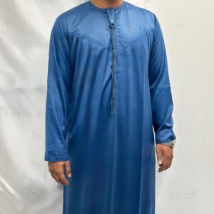 rose beige luxury sheen emirati thobe (copy)