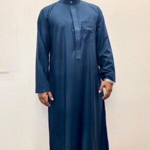 luxury embroidered collar thobe