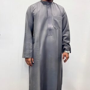 embroidered collar thobe