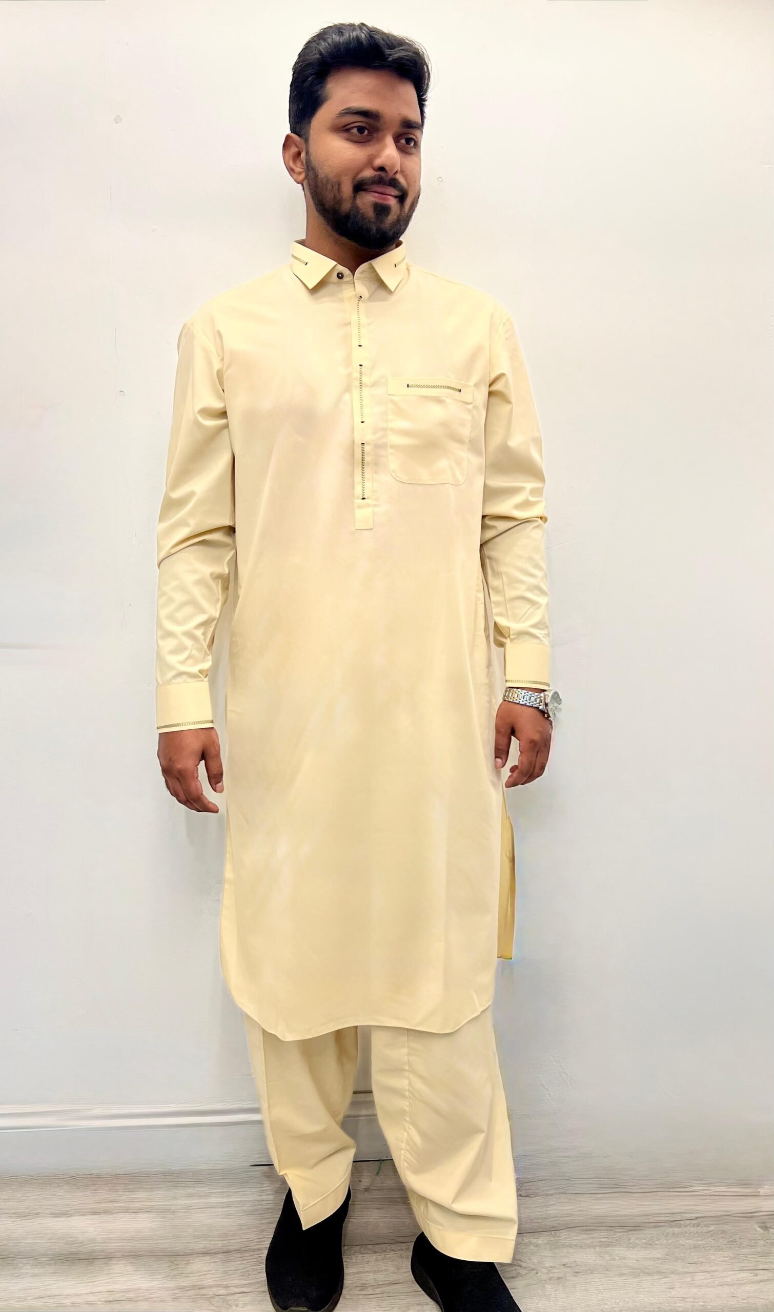 premium white shalwar kameez