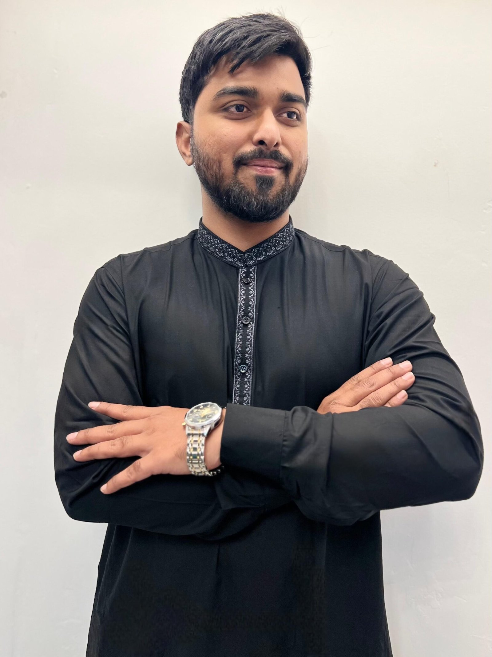 luxries black shalwar kameez with band