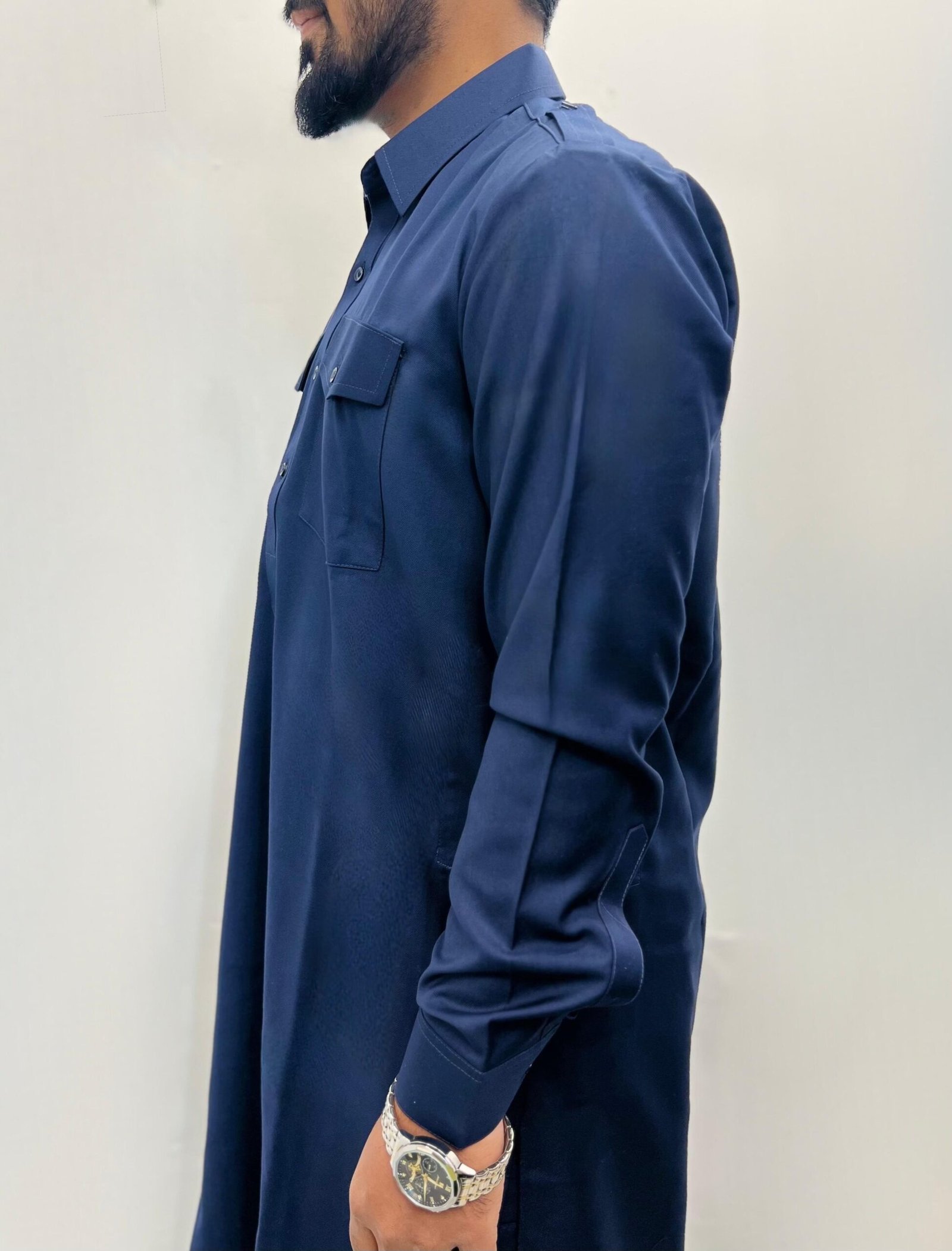 navy or dark blue men's pathani kurta shalwar (copy)