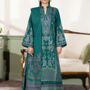 Emerald Majesty Johra Sabeha Embroidered Luxury 3-Piece Suit