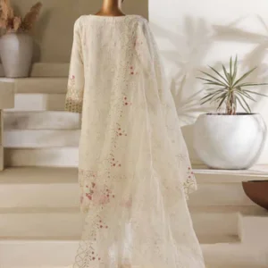 BIN SAEED Luxury 3 Piece CHIFFON & Organze Stitched Suit