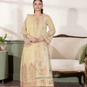 Dessert Ivory Johra Sabeha Embroidered Luxury 3-Piece Suit