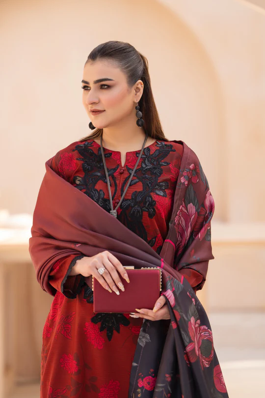 Premium Floral Eclipse Dhanak BY RANIYA.H - Image 2