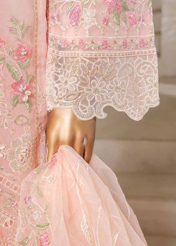 BIN SAEED Luxury 3 Piece CHIFFON & Organze  Stitched Suit - Image 3