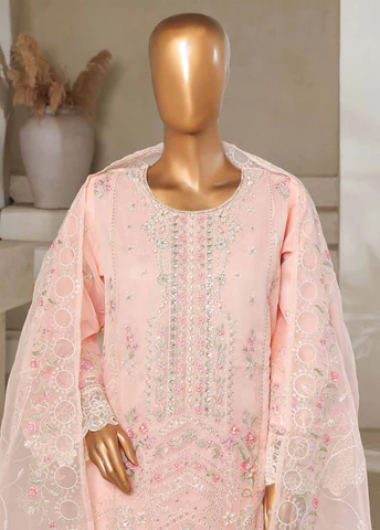 BIN SAEED Luxury 3 Piece CHIFFON & Organze  Stitched Suit - Image 4