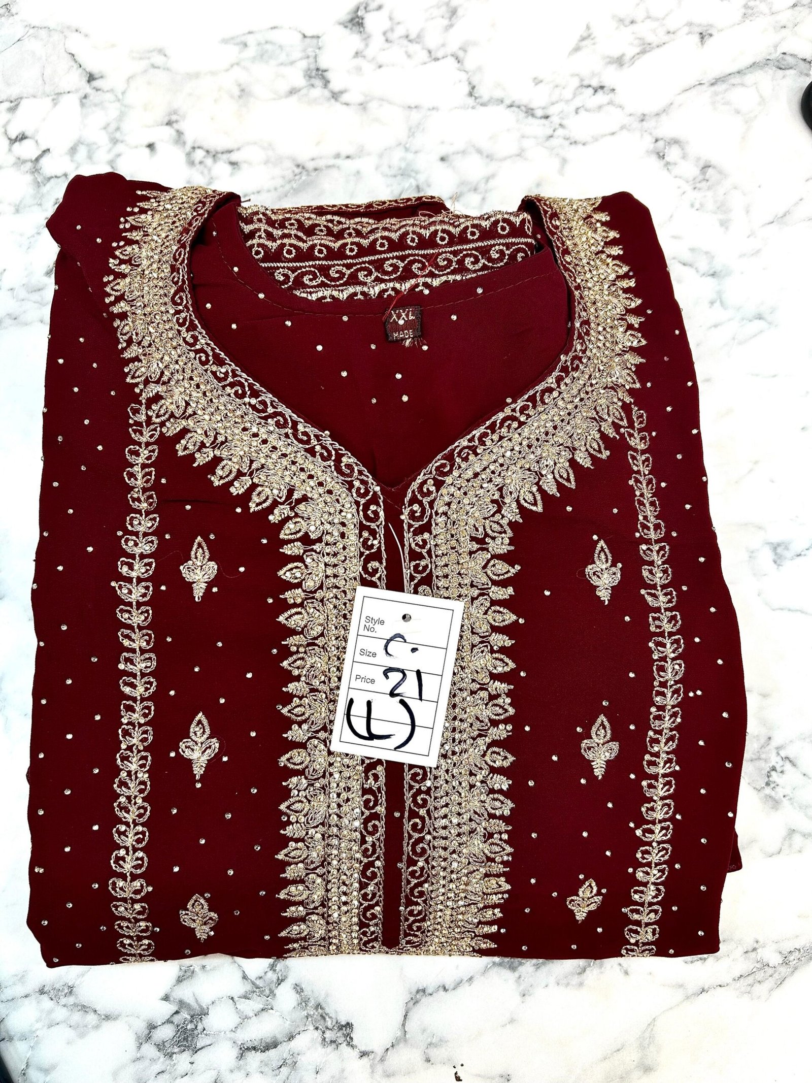 Luxuries Embroidered Gharara Suit - Image 6