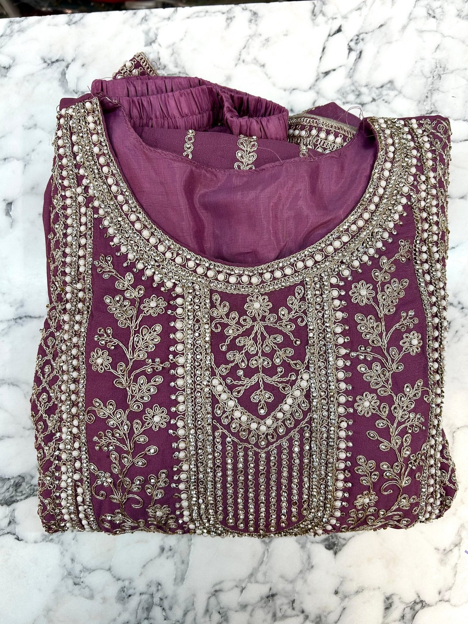 Premium Olive Green Sharara Suit - Image 6