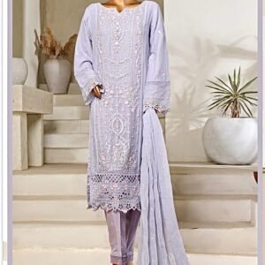 BIN SAEED Luxury 3 Piece CHIFFON & Organze  Stitched Suit