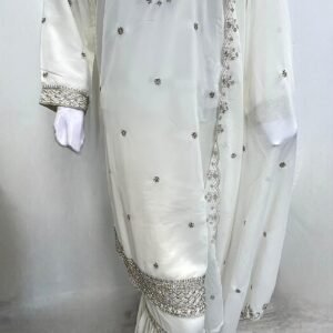 Ivory White Luxe Embroidered Three-Piece Suit