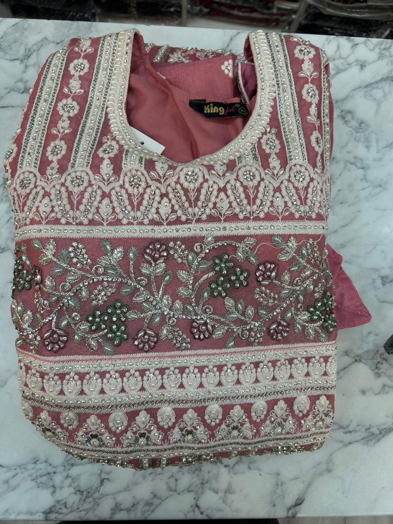 Royale Hand-Embroidered Luxury Long Dress - Image 7