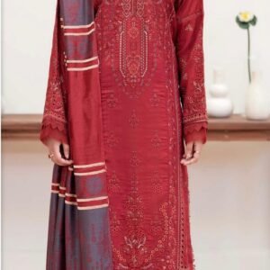 Crimson Royale Embroidered Lawn Suit