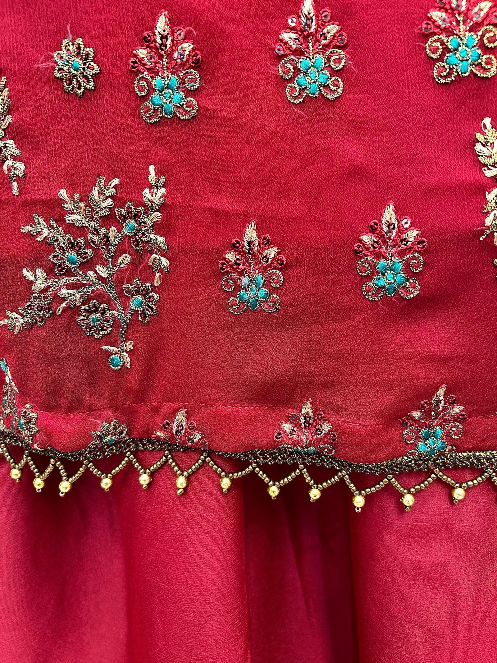 Polyester chiffon 3-Piece Sharara Set - Image 4