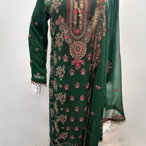 Polyester chiffon 3-Piece Sharara Set