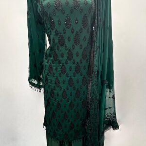 Polyester chiffon 3-Piece Sharara Set