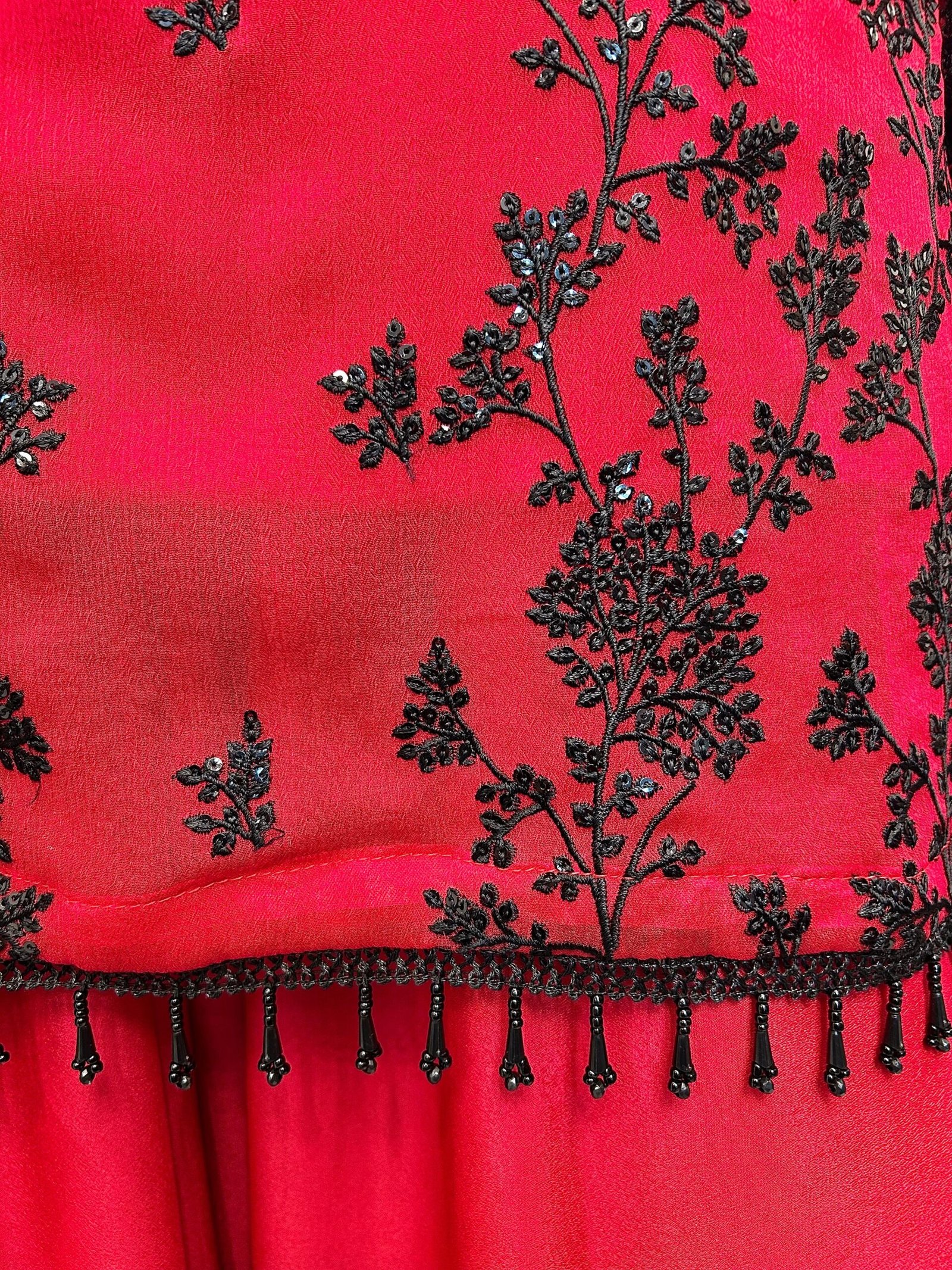 Polyester chiffon 3-Piece Sharara Set - Image 4