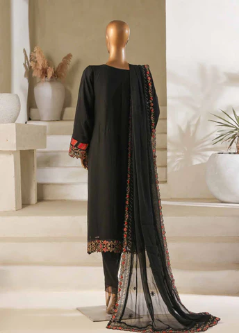 BIN SAEED Luxury 3 Piece CHIFFON & Organze  Stitched Suit - Image 4